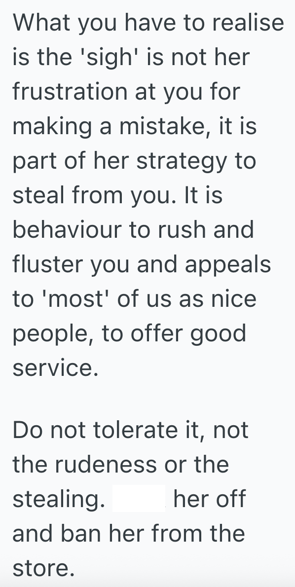 Screenshot 2025 07 13 at 2.39.53 PM Annoying Customer Got Testy With A Cashiers Math Skills, So They Made Sure To Take Their Time Counting Each Roll Of Embroidery Thread